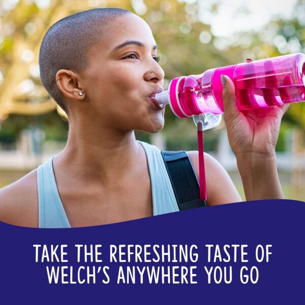 Welch's Singles To Go Variety Pack, Watertok Powdered Drink Mix, Includes 4 Flavors, Grape, Passion fruit, Strawberry Peach, Cherry Pomegranate, 1 Box (30 Servings) - Image 7