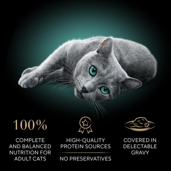 Gravy Indulgence Adult Wet Cat Food (24 Count, 48 Servings), Chicken Entrée in Extra Gravy, Easy Peel Twin-Pack Trays - Image 6