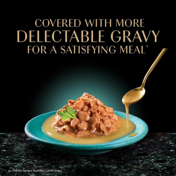 Gravy Indulgence Adult Wet Cat Food (24 Count, 48 Servings), Chicken Entrée in Extra Gravy, Easy Peel Twin-Pack Trays - Image 4