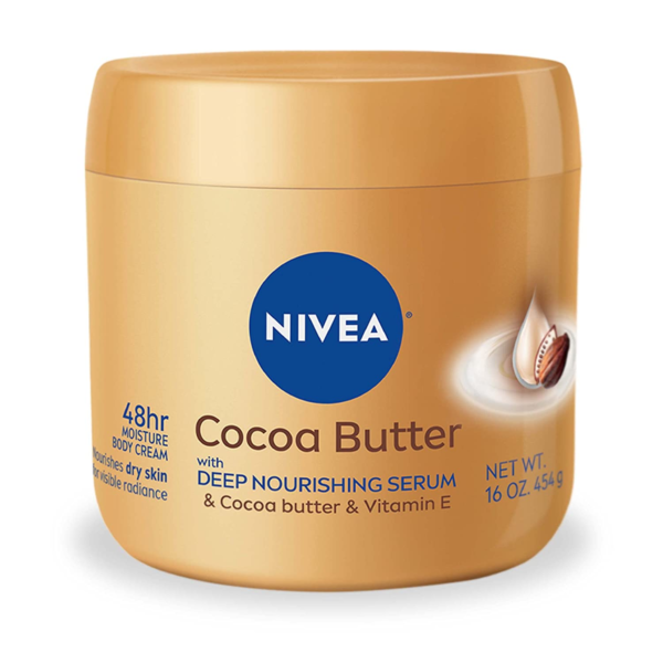 NIVEA Cocoa Butter Body Cream with Deep Nourishing Serum, Cocoa Butter Cream for Dry Skin, 16 Ounce Jar - Image 2