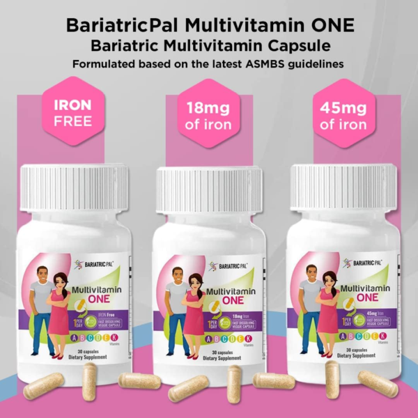 Multivitamin ONE 1 per Day! Bariatric Multivitamin Capsule with 45Mg Iron (30 Count) - Image 5