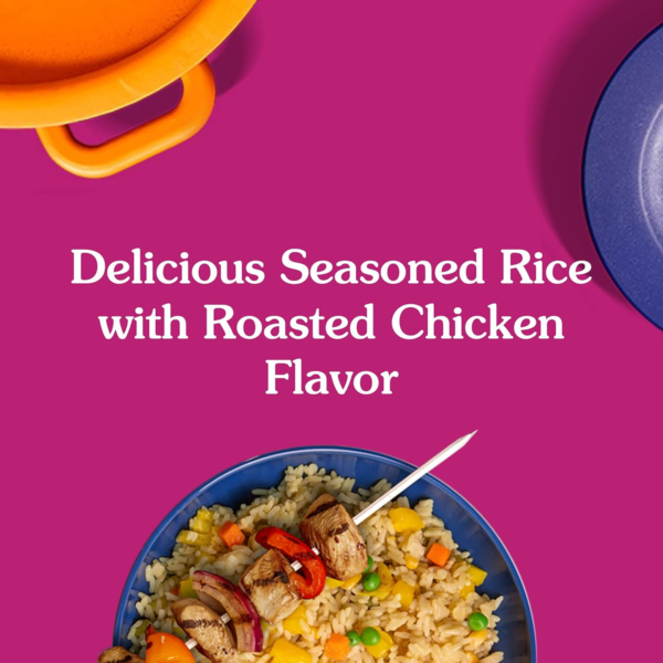 Ready Rice Roasted Chicken Flavored Rice, Easy Dinner Side, 8.8 OZ Pouch (Pack of 6) - Image 4