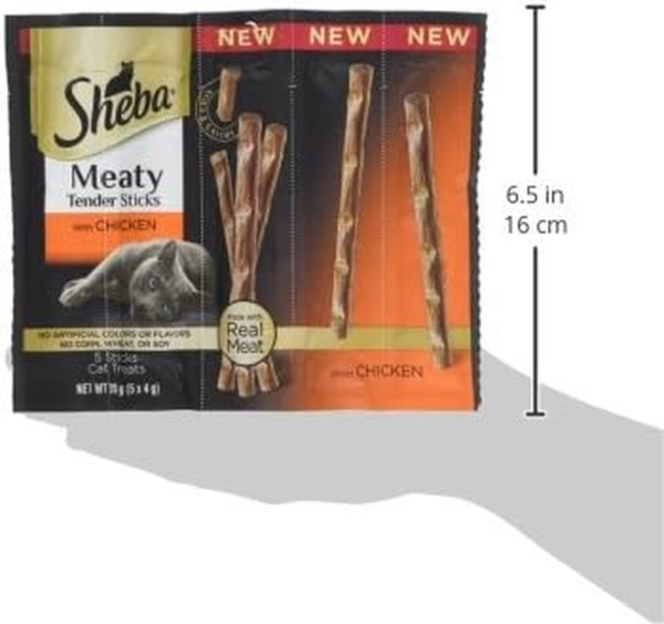 Meaty Tender Sticks Soft Cat Treats with Chicken, 0.14 Oz., 5 Count (Pack of 10) - Image 4